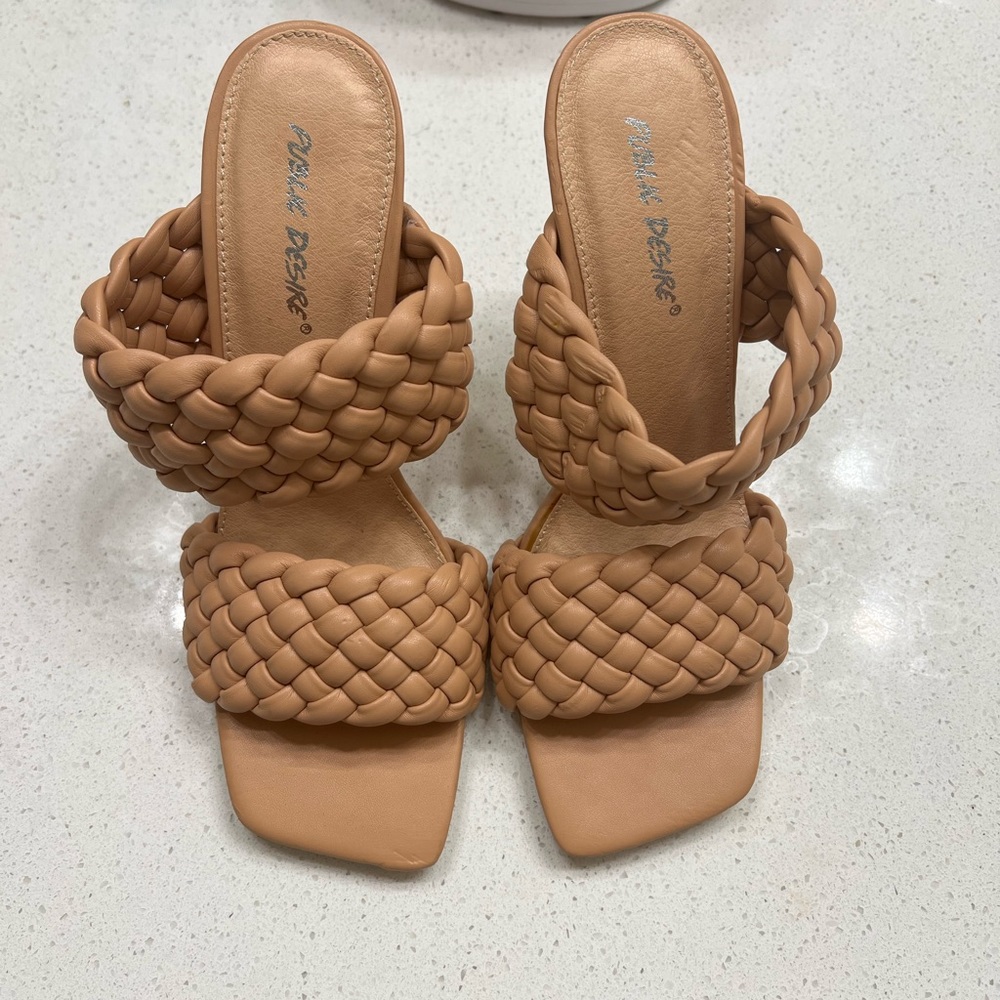 PUBLIC DESIRE Nude Sandals